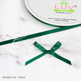 1/4" Single Face Satin Ribbon - 100 Yards (Hunter Green)
