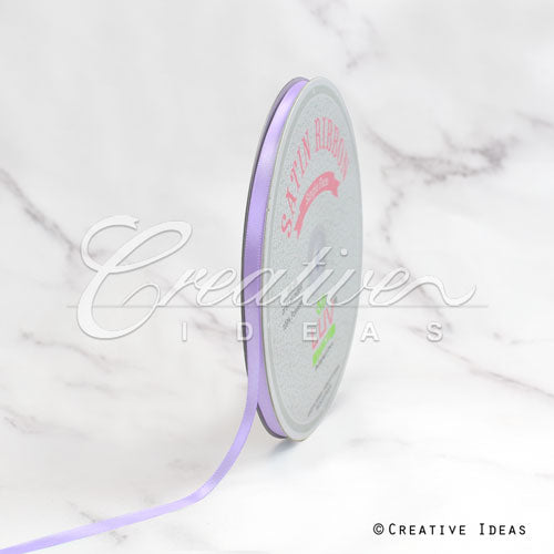 1/4" Single Face Satin Ribbon - 100 Yards (Lavender)