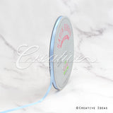 1/4" Single Face Satin Ribbon - 100 Yards (Light Blue)