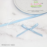 1/4" Single Face Satin Ribbon - 100 Yards (Light Blue)