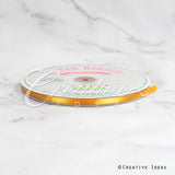 1/4" Single Face Satin Ribbon - 100 Yards (Light Gold)