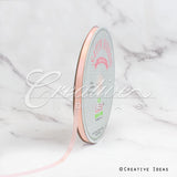 1/4" Single Face Satin Ribbon - 100 Yards (Light Peach)