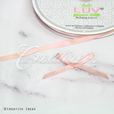 1/4" Single Face Satin Ribbon - 100 Yards (Light Peach)