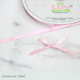 1/4" Single Face Satin Ribbon - 100 Yards (Light Pink)