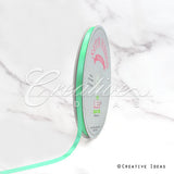 1/4" Single Face Satin Ribbon - 100 Yards (Mint Green)