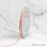 1/4" Single Face Satin Ribbon - 100 Yards (Peach)