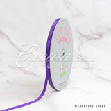 1/4" Single Face Satin Ribbon - 100 Yards (Purple)