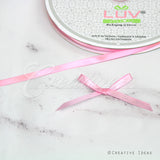 1/4" Single Face Satin Ribbon - 100 Yards (Rose)