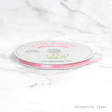 1/4" Single Face Satin Ribbon - 100 Yards (Rose)