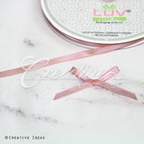 1/4" Single Face Satin Ribbon - 100 Yards (Rose Gold)