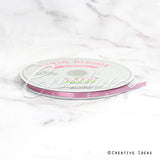 1/4" Single Face Satin Ribbon - 100 Yards (Rosy Mauve)