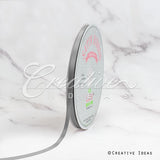 1/4" Single Face Satin Ribbon - 100 Yards (Silver)