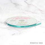 1/4" Single Face Satin Ribbon - 100 Yards (Tropic Blue)