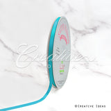 1/4" Single Face Satin Ribbon - 100 Yards (Turquoise)