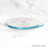 1/4" Single Face Satin Ribbon - 100 Yards (Turquoise)