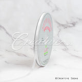 1/4" Single Face Satin Ribbon - 100 Yards (White)