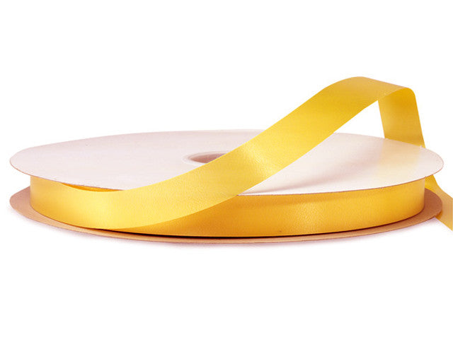 1/4"x100 yard Gold Yellow Polyester Satin Gift Ribbon
