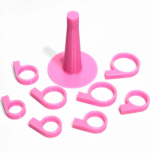 Plastic 1/4in Guide Ring Pink
