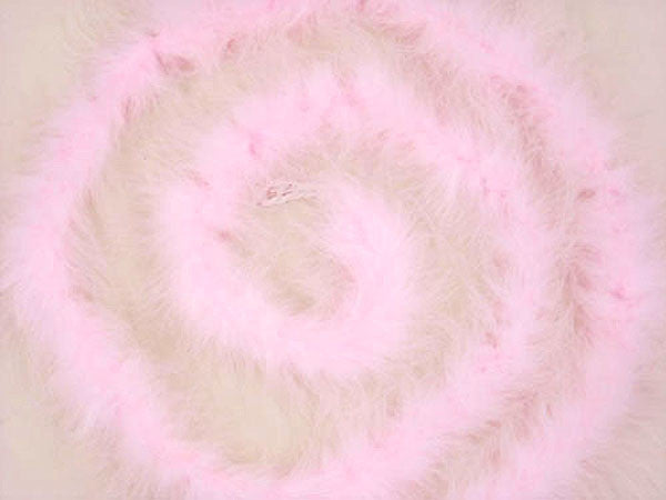 1.5" Wide 72" (6 Feet) Long Pink Marabou Feather Boas - Pack of 10