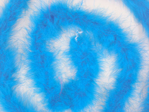 1.5" Wide 72" (6 Feet) Long Turquoise Marabou Feather Boas - Pack of 10