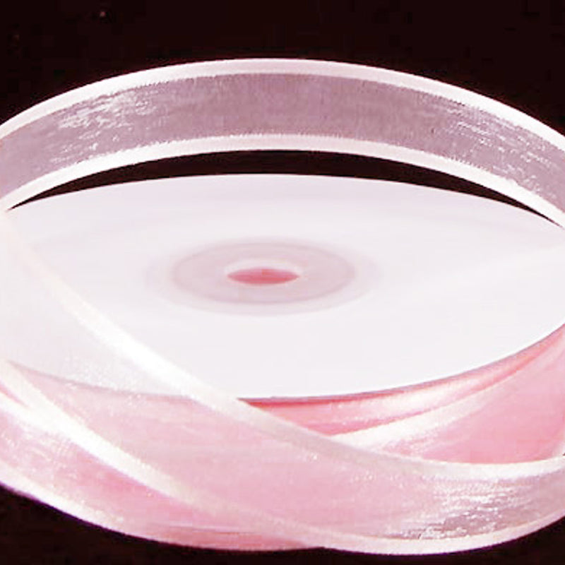 1.5"x25 yards Light Pink Organza Satin Edge Gift Ribbon