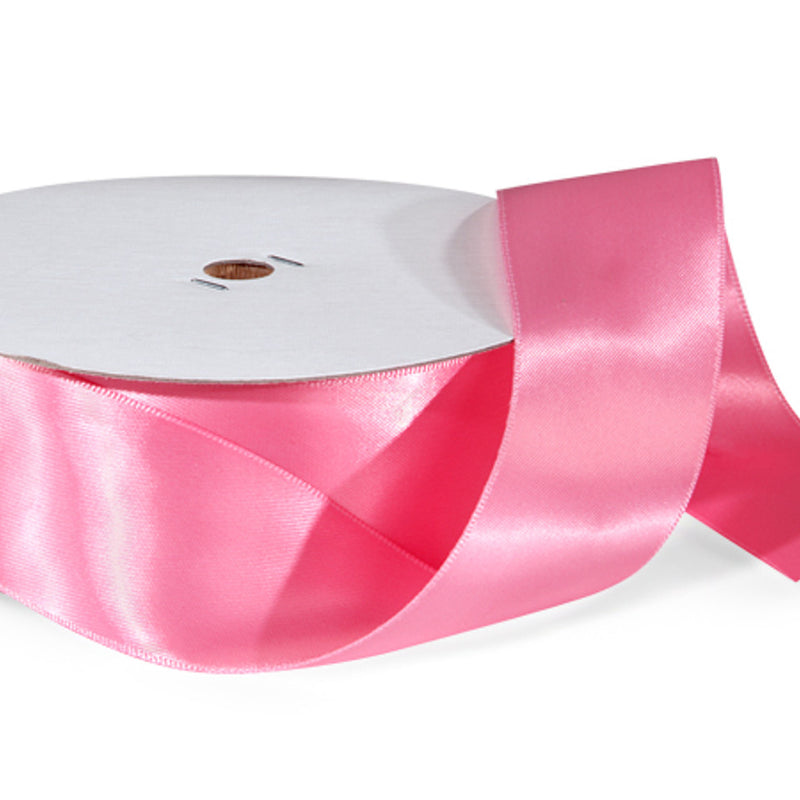 1.5"x50 yard Pink Polyester Satin Gift Ribbon