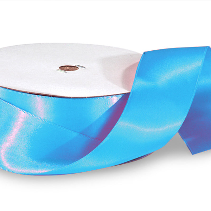 1.5"x50 yard Turquoise Polyester Satin Gift Ribbon