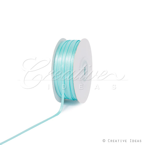 1/8" Double Face Satin Ribbon - 100 Yards (Aqua)