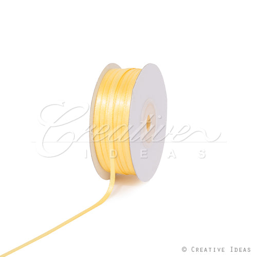 1/8" Double Face Satin Ribbon - 100 Yards (Canary)