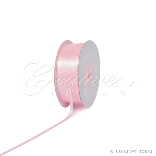 1/8" Double Face Satin Ribbon - 100 Yards (Pink)