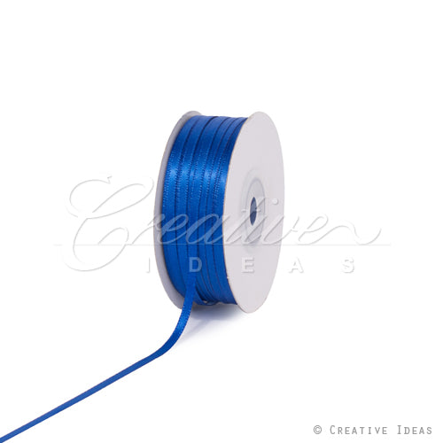 1/8" Double Face Satin Ribbon - 100 Yards (Royal Blue)
