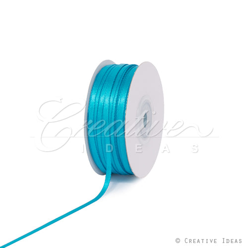 1/8" Double Face Satin Ribbon - 100 Yards (Turquoise)