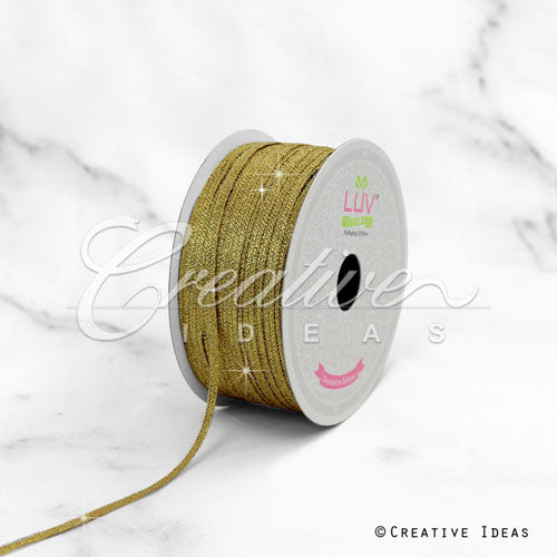 1/8" Metallic Taffeta - 100 Yards (Gold)