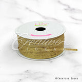 1/8" Metallic Taffeta - 100 Yards (Gold)