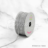 1/8" Metallic Taffeta - 100 Yards (Silver)