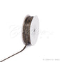1/8" Satin With Gold Edge Ribbon - 50 Yards (Black)