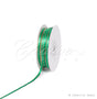 1/8" Satin With Gold Edge Ribbon - 50 Yards (Emerald Green)