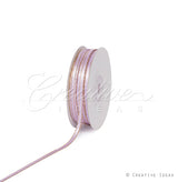 1/8" Satin With Gold Edge Ribbon - 50 Yards (Lavender)