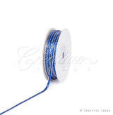 1/8" Satin With Gold Edge Ribbon - 50 Yards (Royal Blue)