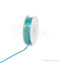 1/8" Satin With Gold Edge Ribbon - 50 Yards (Turquoise)