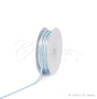 1/8" Satin With Silver Edge Ribbon - 50 Yards (Light Blue)