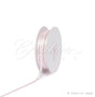 1/8" Satin With Silver Edge Ribbon - 50 Yards (Light Pink)