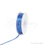 1/8" Satin With Silver Edge Ribbon - 50 Yards (Royal Blue)