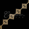 1" Diamond Shape Bedazzle Trim-4.5 Meters (Gold)