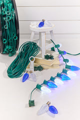 250' Outdoor Christmas Lighting Kit - Cool White/Blue