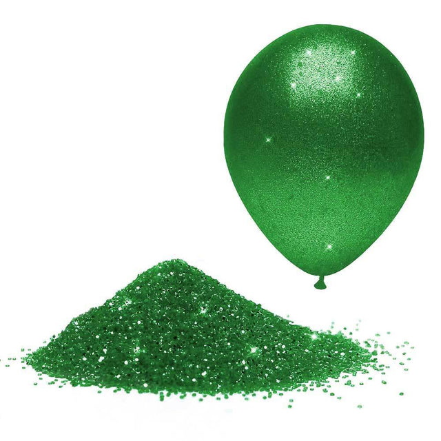 Glitter Metallic Green Balloon Glitter