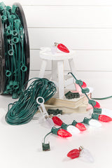 100' Outdoor Christmas Lighting Kit - Cool White/Red