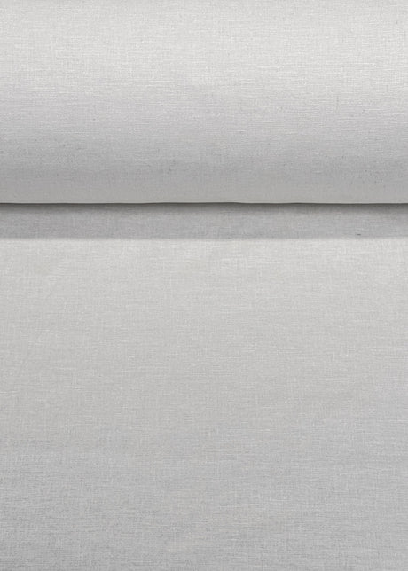Stretch Linen Cotton Blend Ivory Fabric