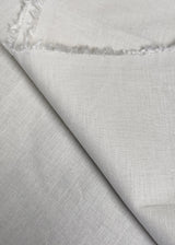 Stretch Linen Cotton Blend Ivory Fabric