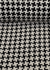 Linen Windmill Interwoven Black Off-White